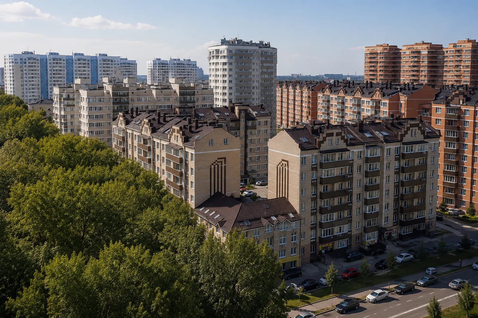 Район Краевой Клинической Больницы: описание
