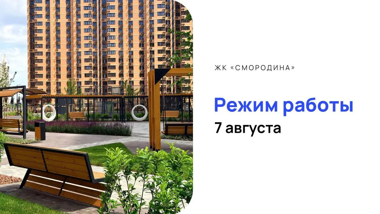 График работы 7 августа
