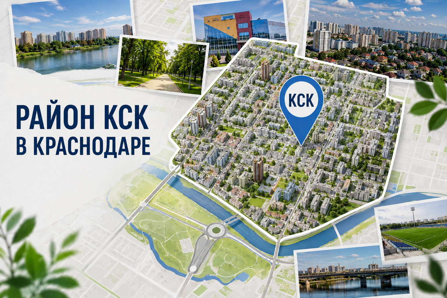 Район КСК в Краснодаре на карте, фото, описание и улицы