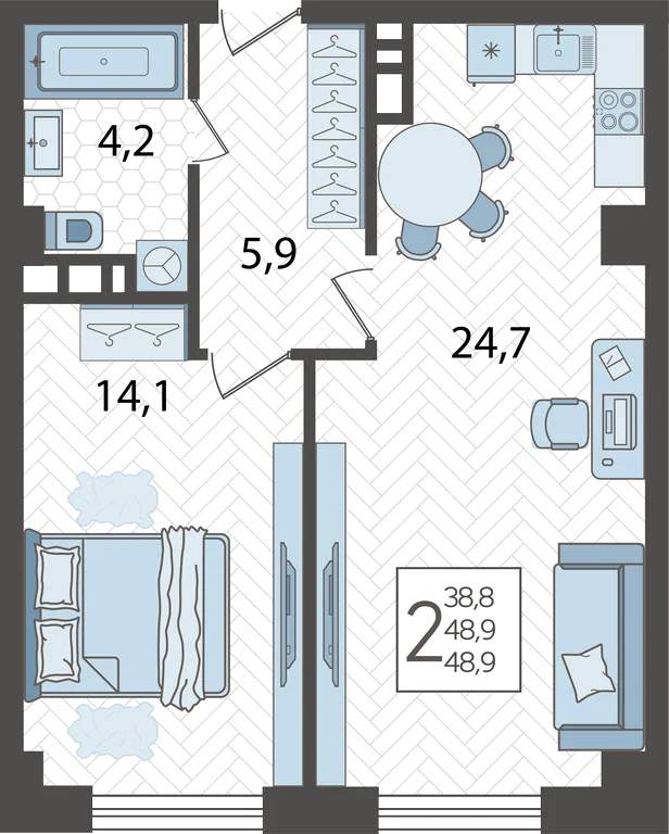 2-комнатная