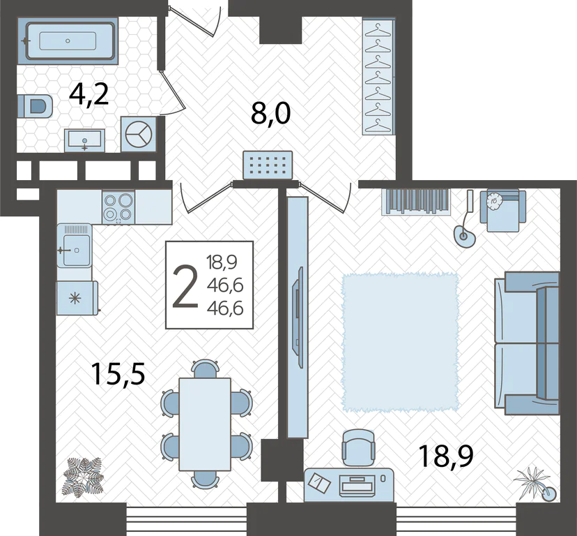 2-комнатная
