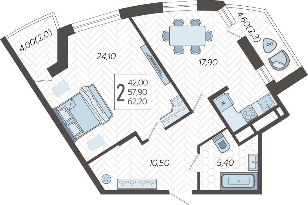 2-комнатная