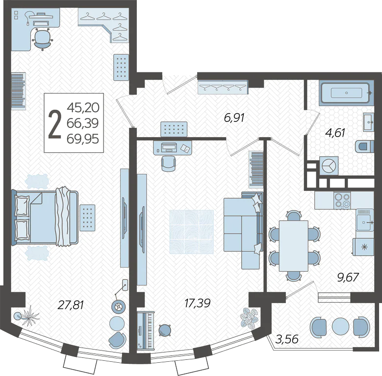 2-комнатная