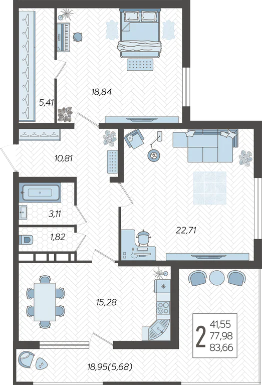 2-комнатная