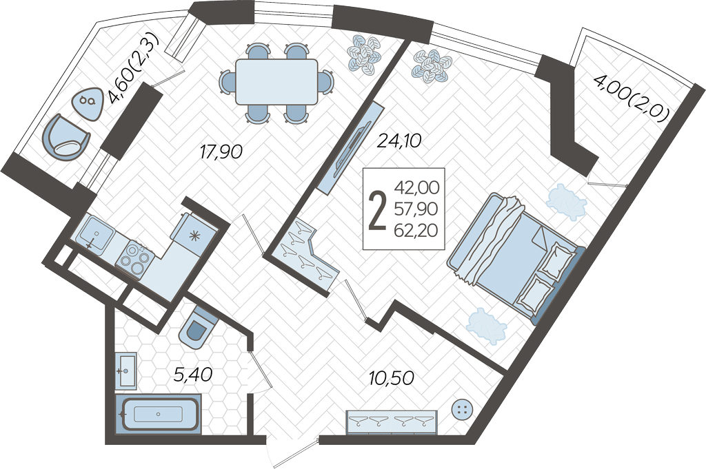 2-комнатная