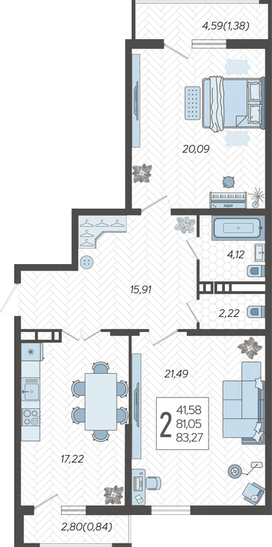 2-комнатная