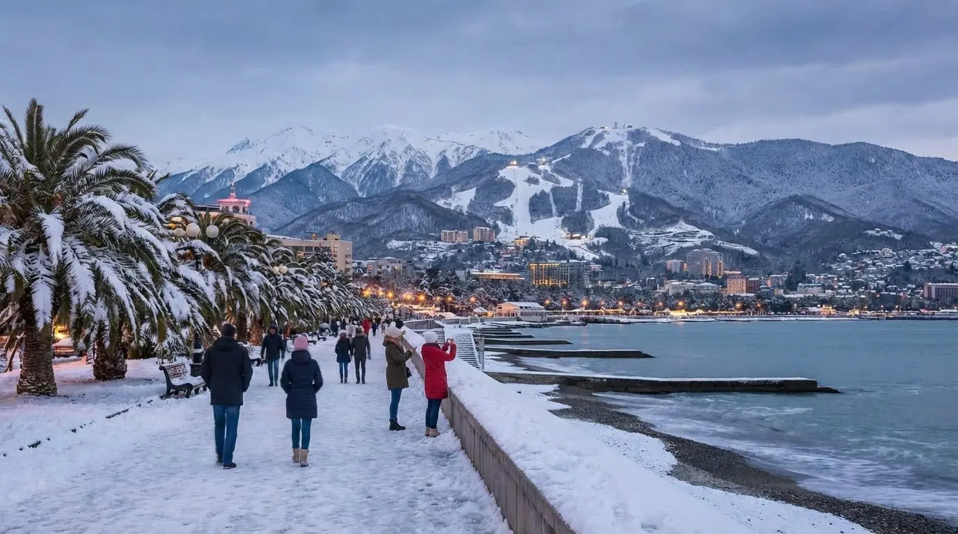 Зима в Сочи