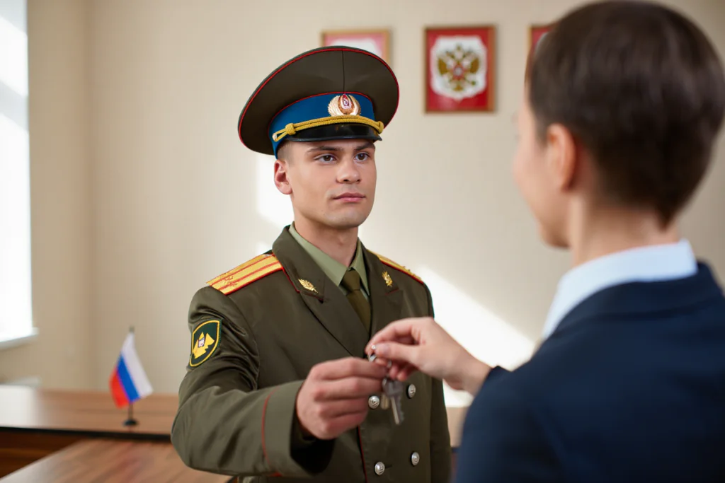 Получение ключей после военной ипотеки