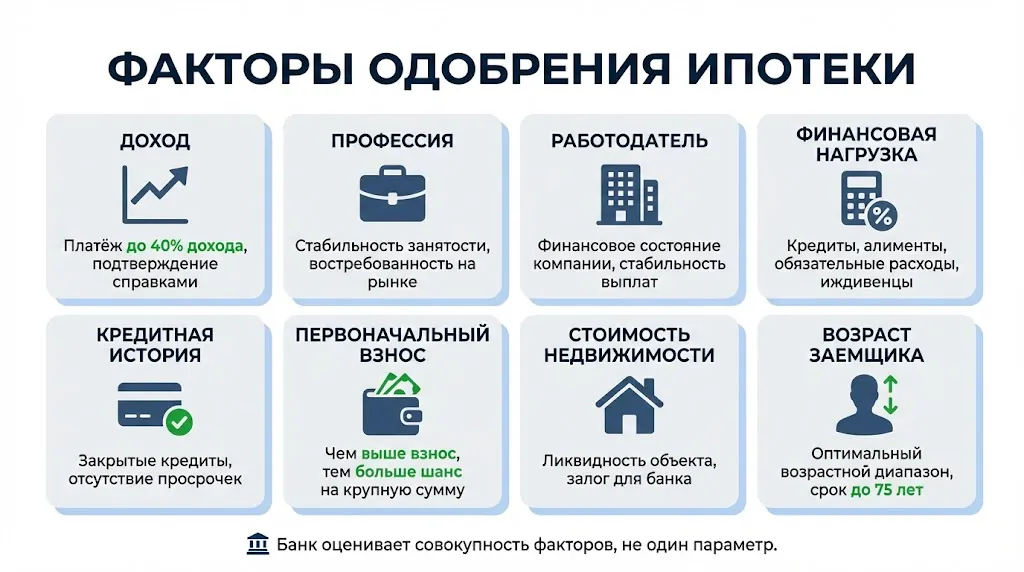 Факторы одобрения ипотеки