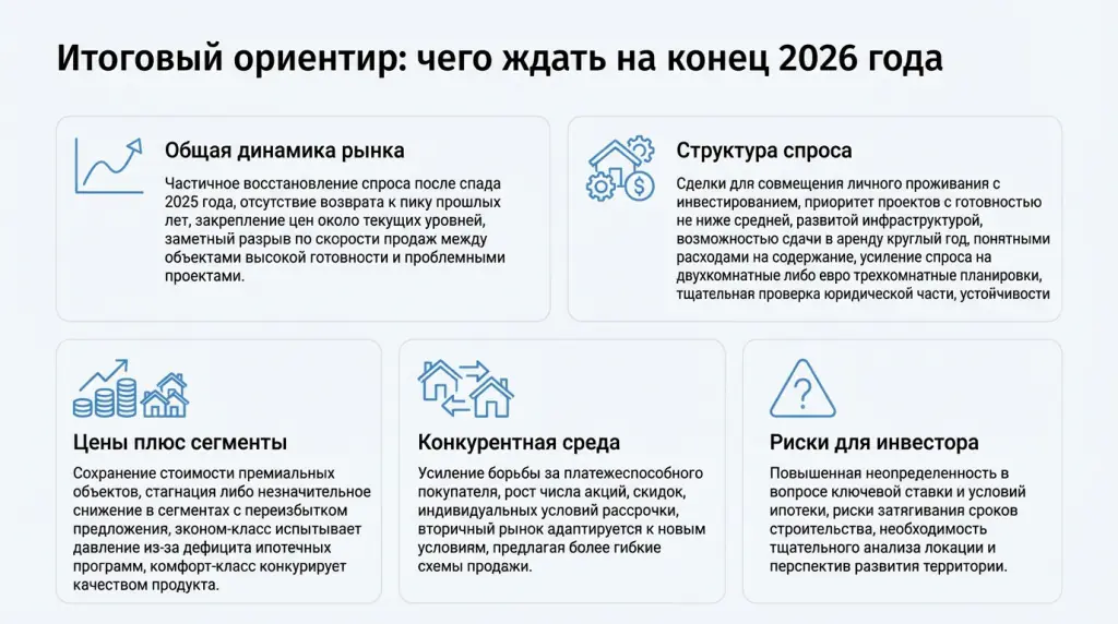Итоговый ориентир: чего ждать на конец 2026 года