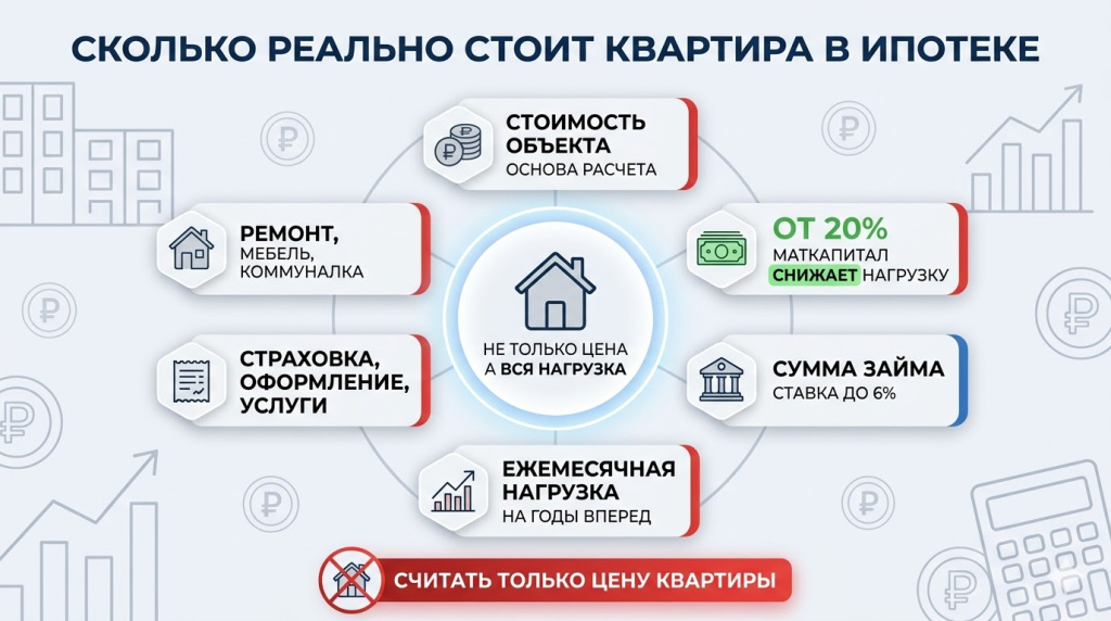 Сколько реально стоит квартира в ипотеке