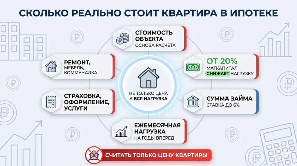 Сколько реально стоит квартира в ипотеке