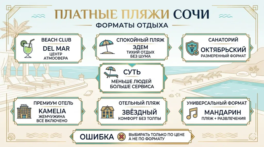 Платные пляжи Сочи