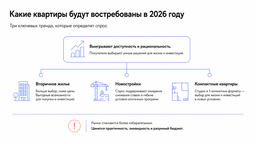 Какие квартиры будут востребованы в 2026 году
