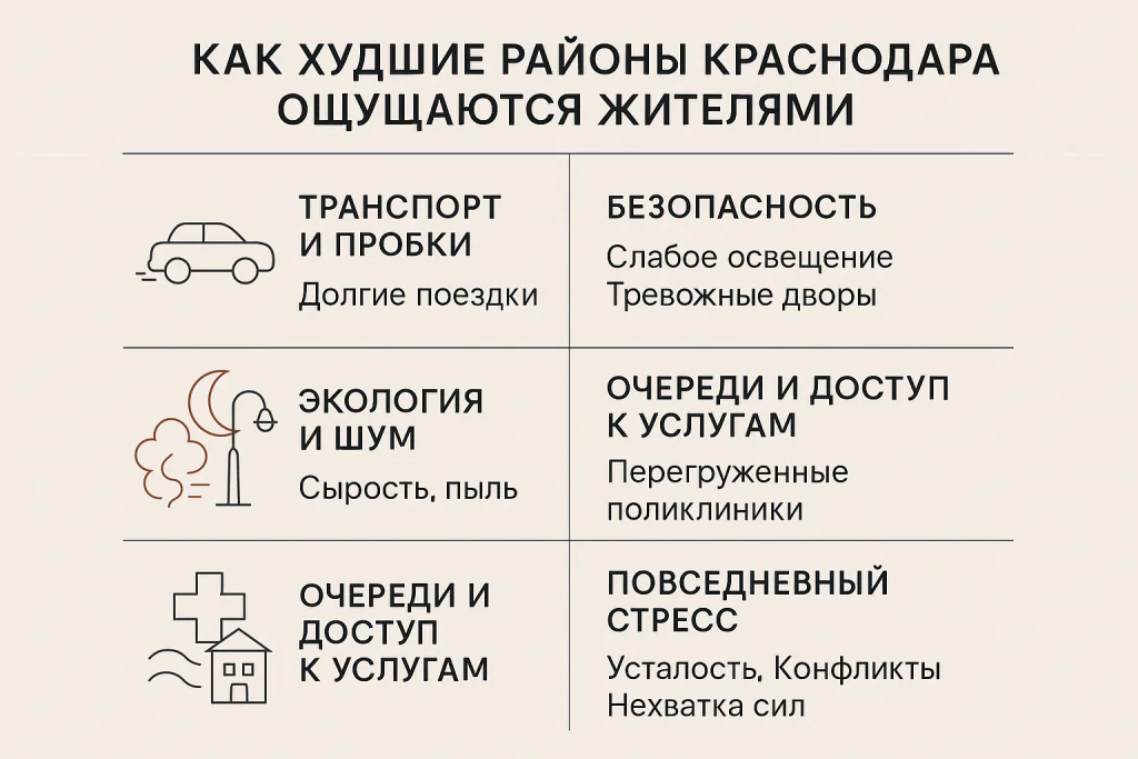 Как худшие районы ощущаются жителями
