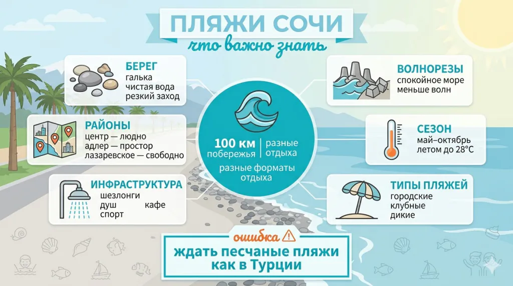 Особенности пляжного отдыха в Сочи Особенности пляжного отдыха в Сочи