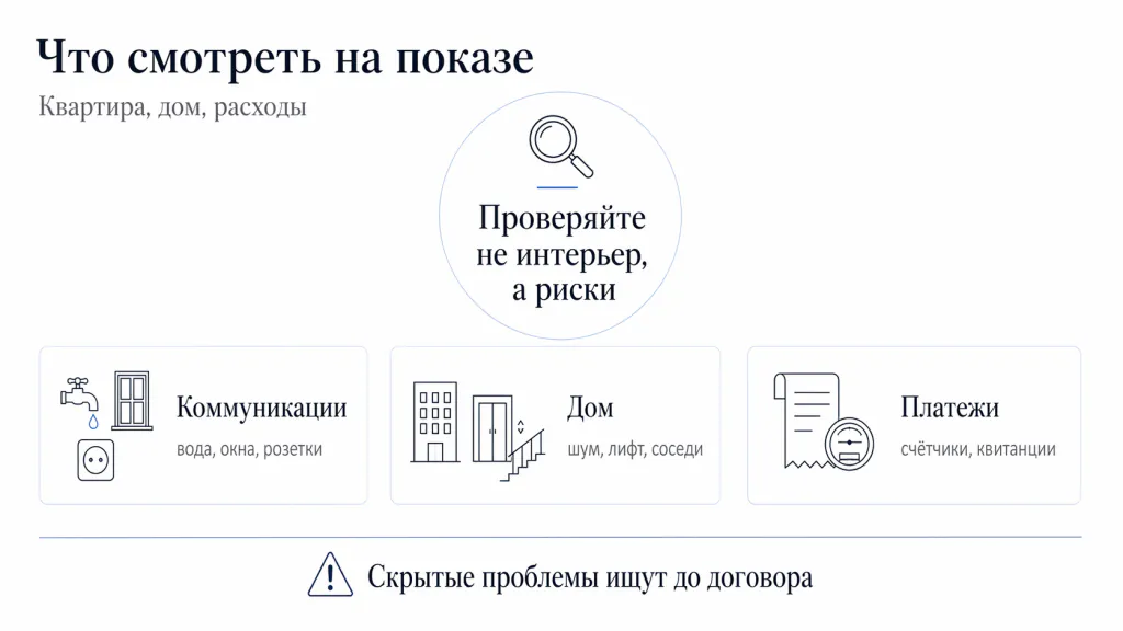 Что смотреть на показе квартиры