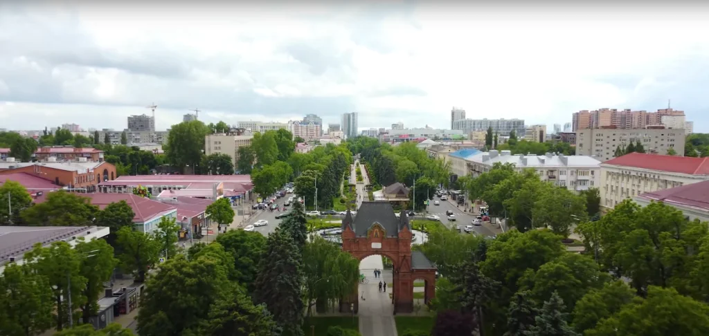 Фото Краснодара с высоты птичьего полета