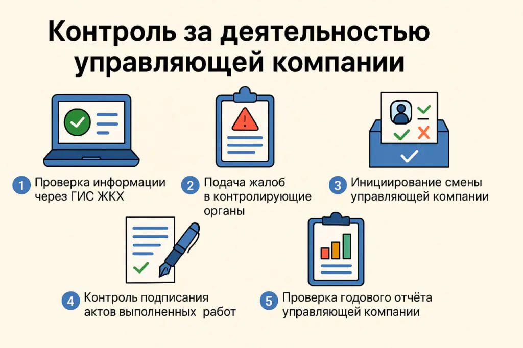 Контроль за деятельностью управляющей компании Контроль за деятельностью управляющей компании
