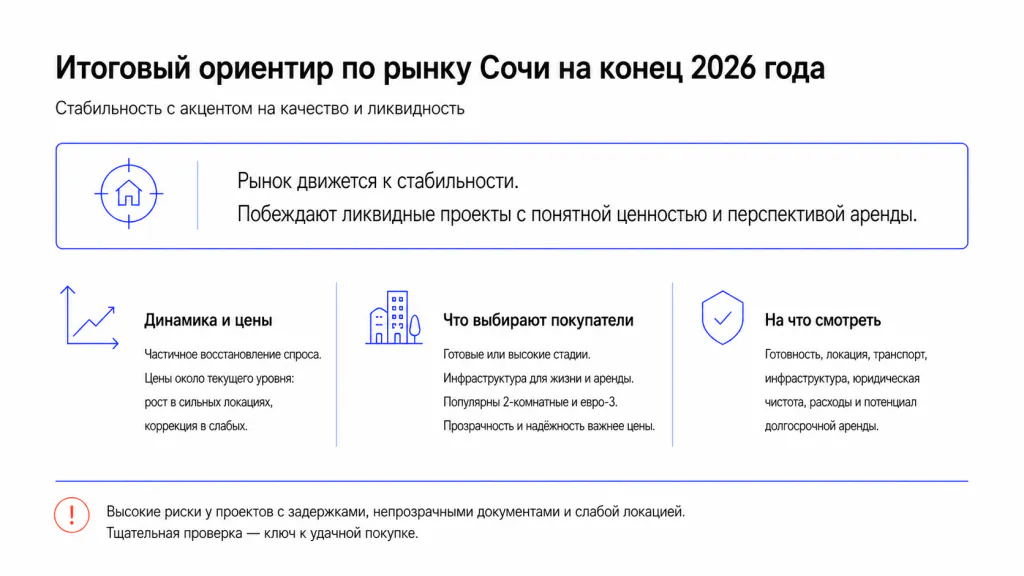 Итоговый ориентир: чего ждать на конец 2026 года