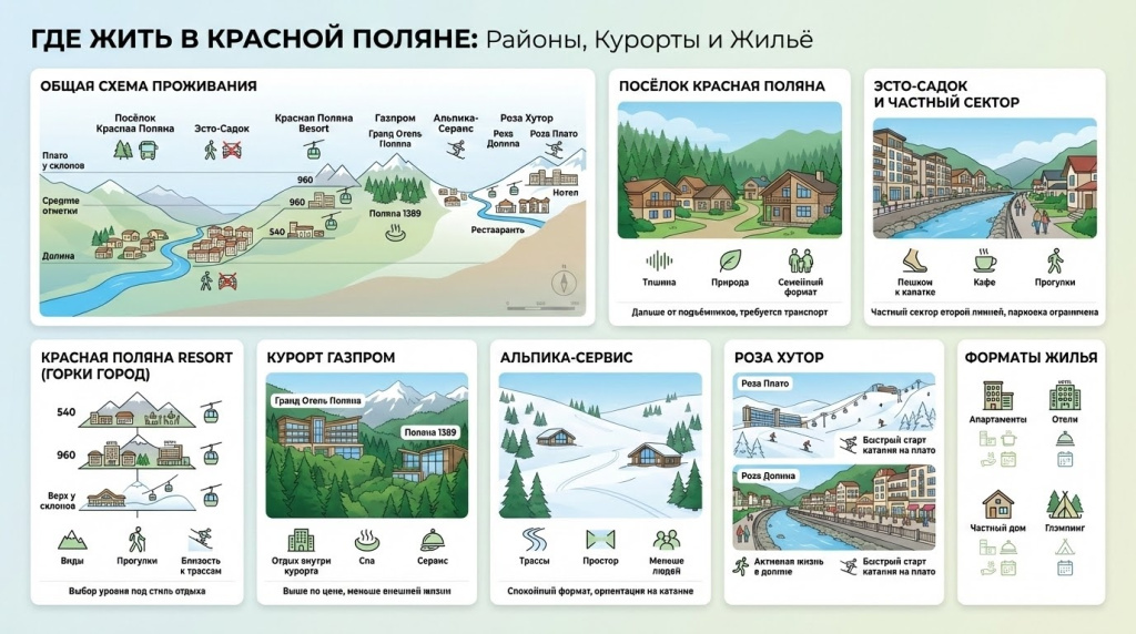 Где жить в районе Красной Поляны