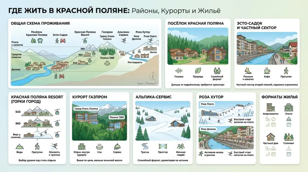 Где жить в районе Красной Поляны