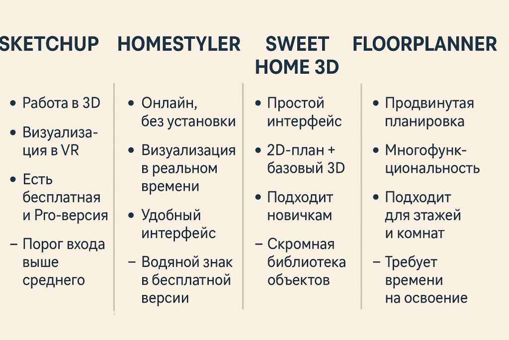 программы для работы с дизайном квартир программы для работы с дизайном квартир