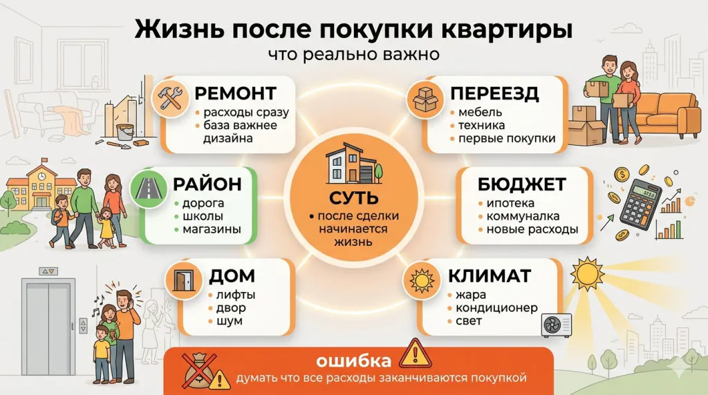 Жизнь после покупки квартиры