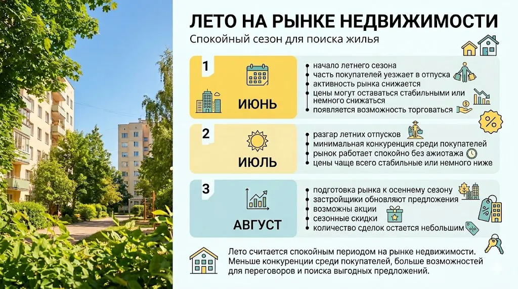 Лето на рынке недвижимости