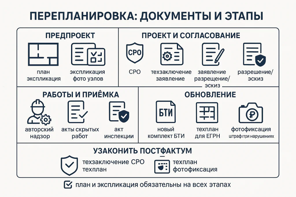 Перепланировка: документы и этапы Перепланировка: документы и этапы