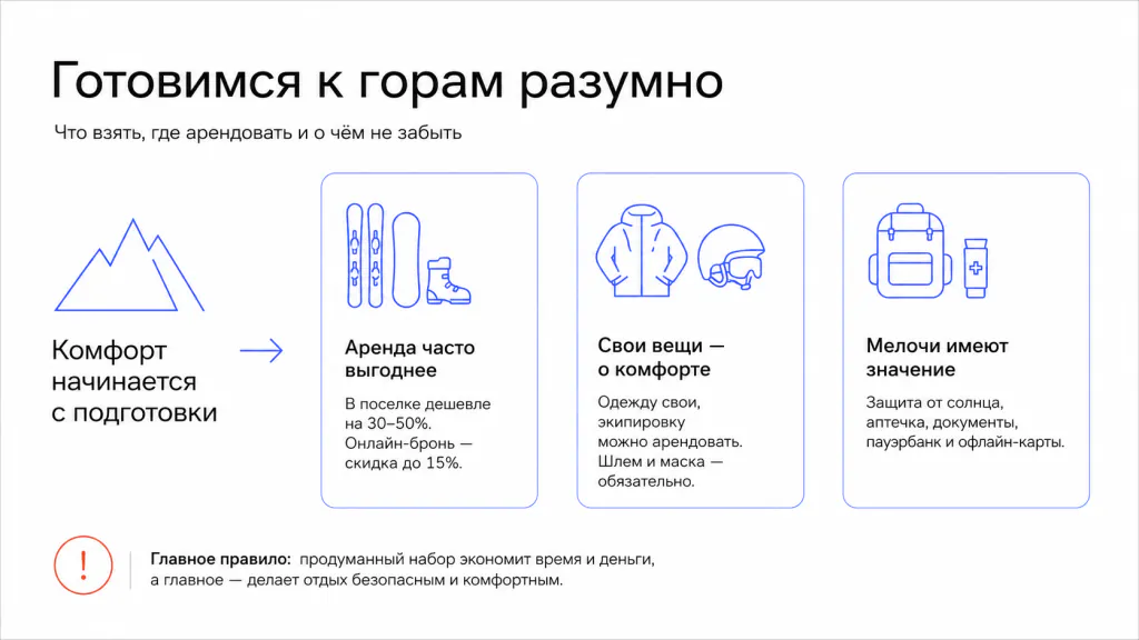 Практические советы и лайфхаки в Красной поляне