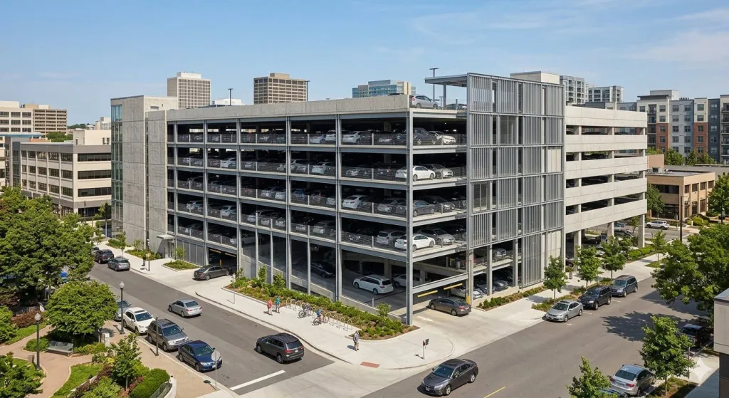 Многоэтажные наземные паркинги