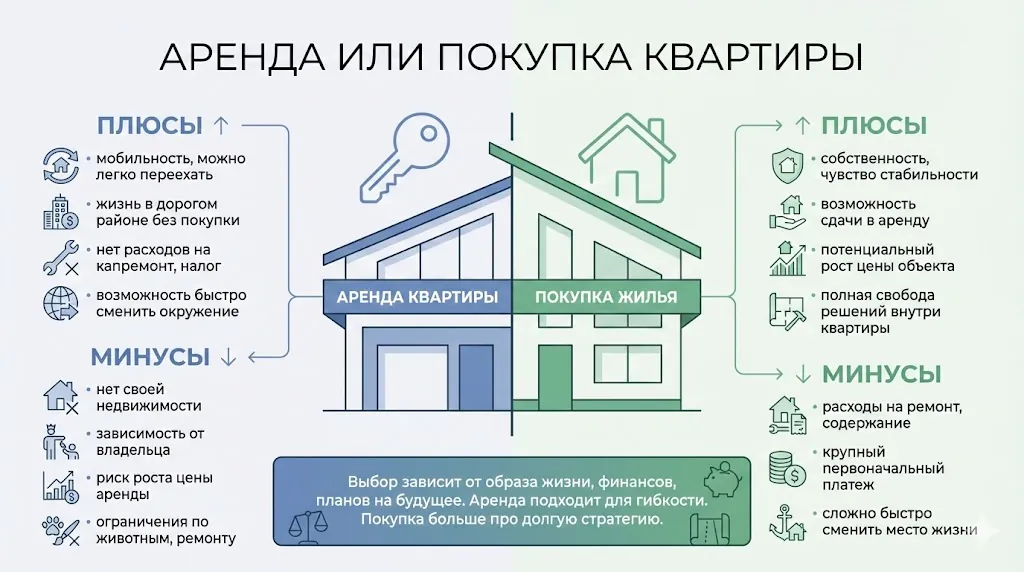 Аренда или покупка квартиры, что выгоднее?