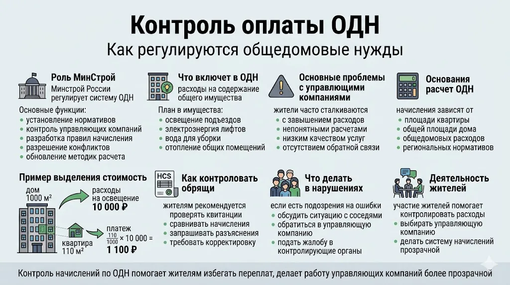 Контроль оплаты ОДН