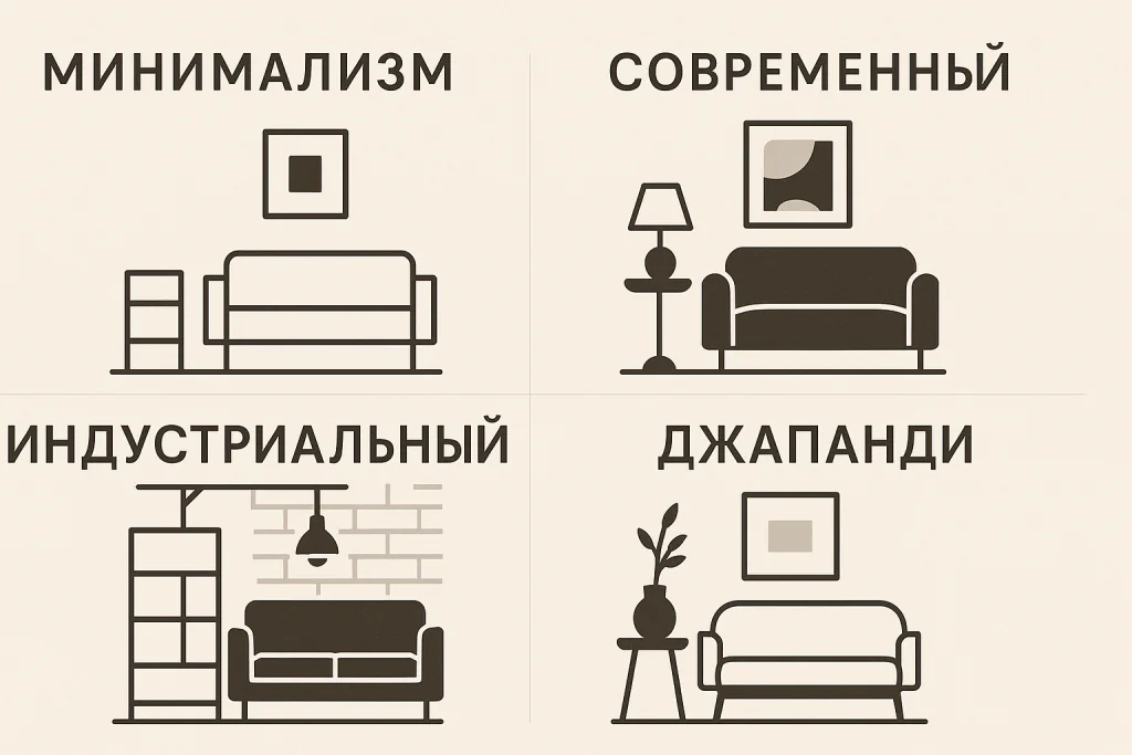 современные стили в дизайне современные стили в дизайне