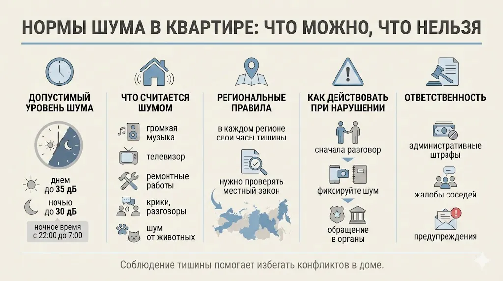 Нормы шума в квартире