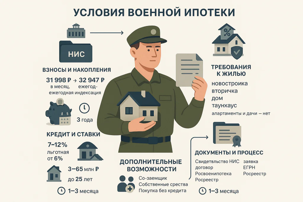 Инфографика Военной Ипотеки