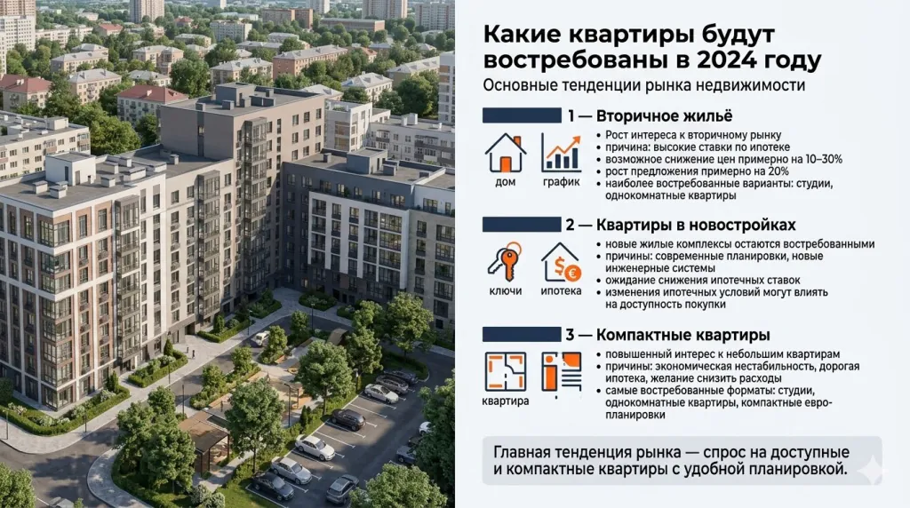 Какие квартиры будут востребованы в 2024 году