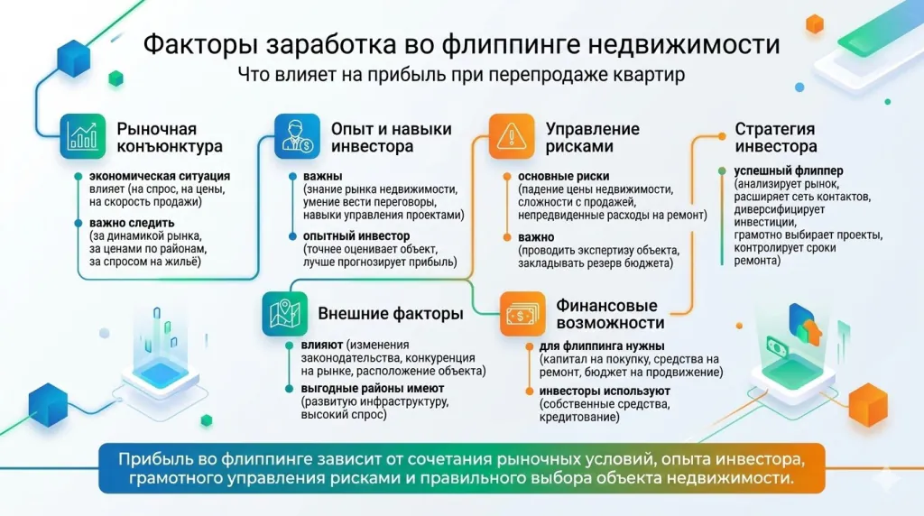 Факторы заработка во флиппинге недвижимости