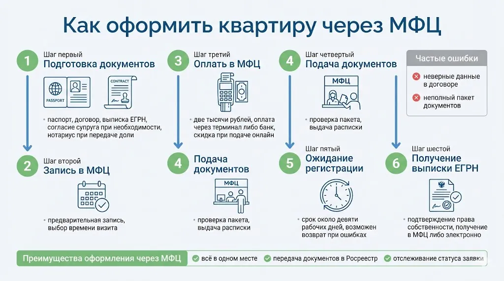Как оформить квартиру через МФЦ