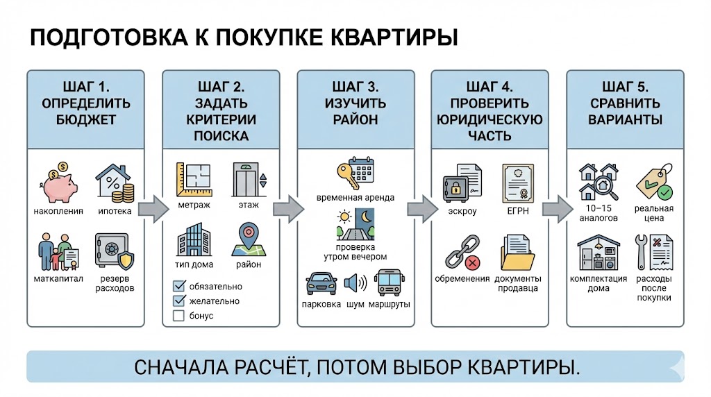 Подготовка к покупке квартиры в Краснодаре