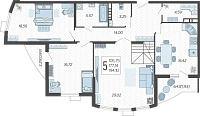 5-комнатная квартира №352, 194.1000 м²