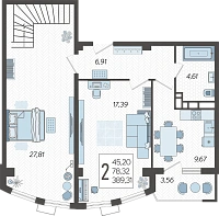Коммерческое помещение №105, 385.7500 м²