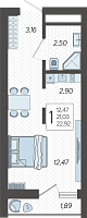 Студия №265, 22.9200 м²